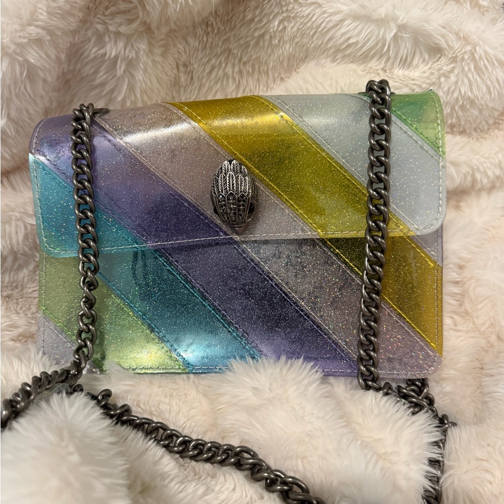 Multicolor Kurt Geiger Diagonal Stripe Shoulder Bag